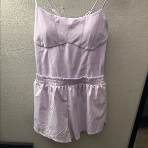 PINK Victoria's Secret Light Purple Romper
